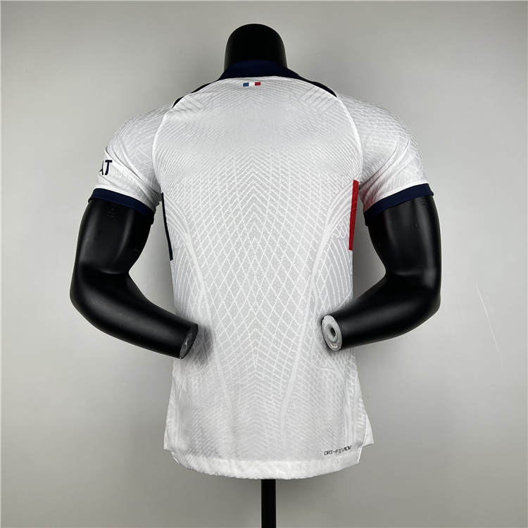 PSG 23/24 Away White Soccer Jersey Football Shirt (Authentic Version) - Click Image to Close